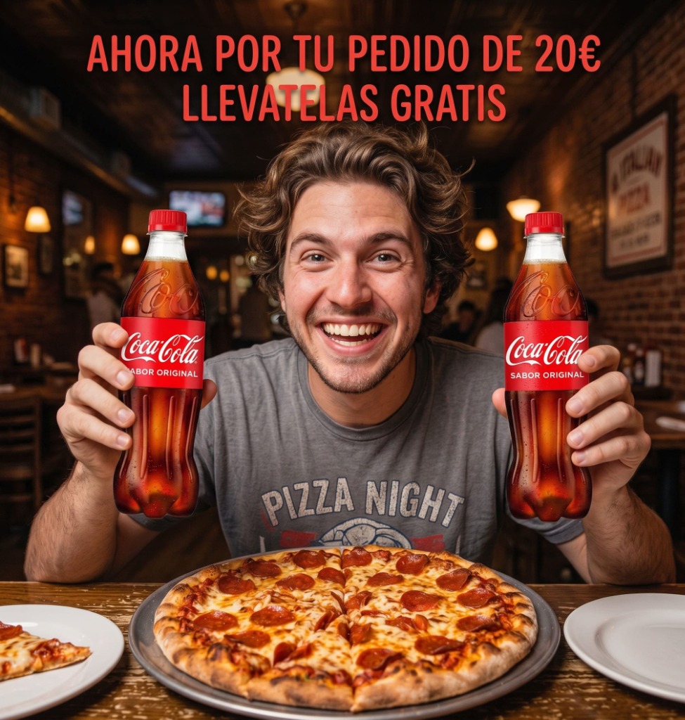 2 Coca-Colas Gratis